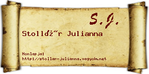 Stollár Julianna névjegykártya