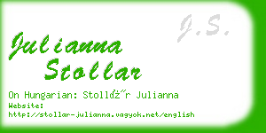 julianna stollar business card